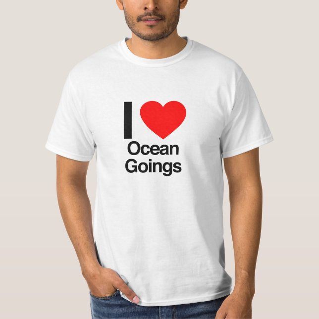 T-shirts eu adoro os oceanos (Frente)
