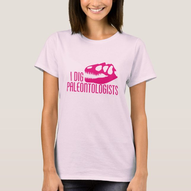 T-SHIRTS EU ADORO PALEONTÓLOGOS (Frente)