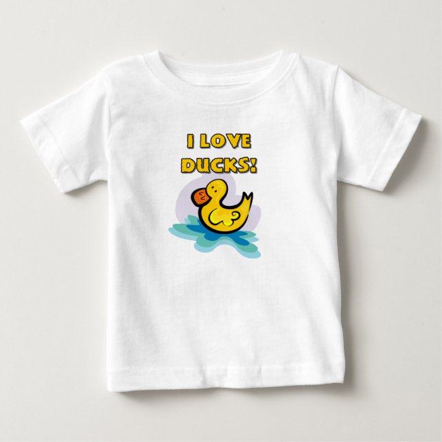 T-shirts Eu Adoro Patos (Frente)