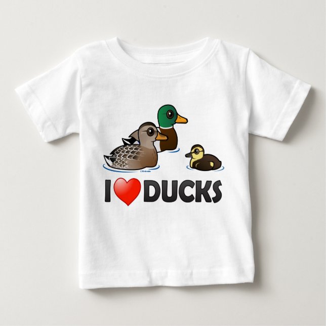 T-shirts Eu Adoro Patos (Frente)