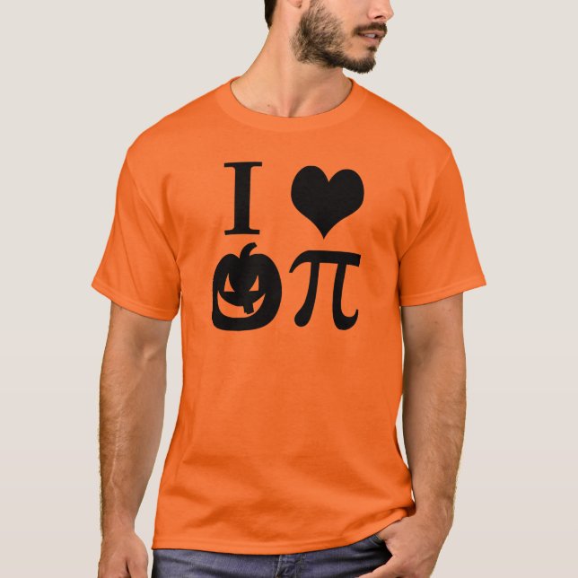 T-shirts Eu Adoro Pumpkin Pi (Frente)