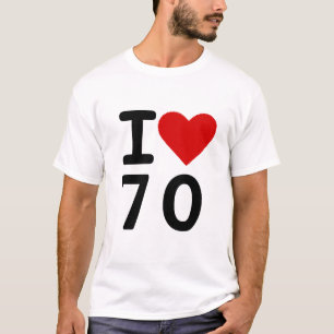 T-shirts Eu amo 70