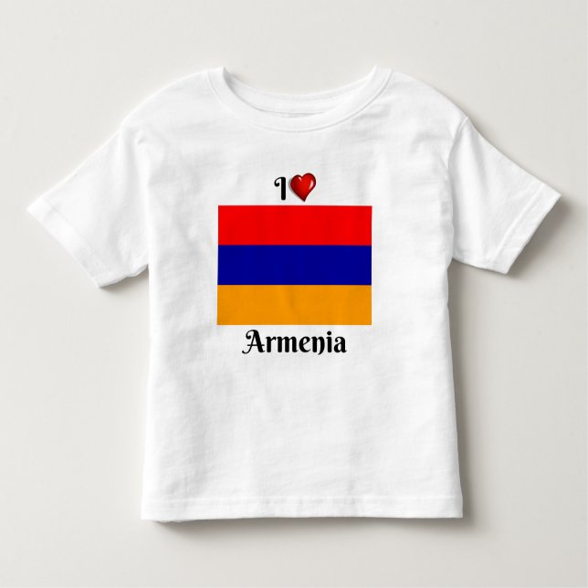 T-shirts Eu amo a Armênia (Frente)