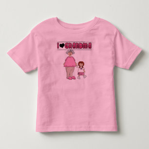 T-shirts Eu Amo A Avó Redhead Girl