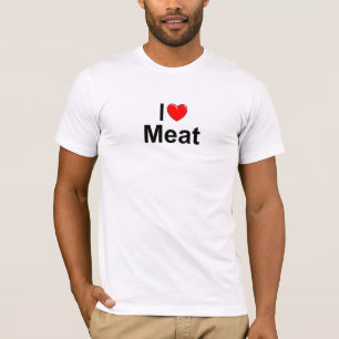 T-shirts Eu amo a carne (do coração)