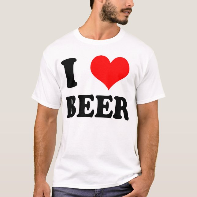 T-shirts eu amo a cerveja (Frente)