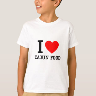 T-shirts Eu amo a comida de Cajun