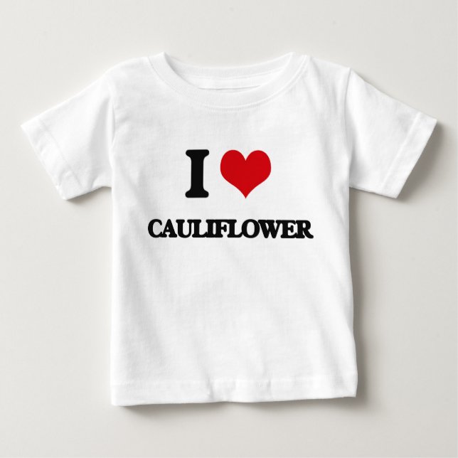 T-shirts Eu amo a couve-flor (Frente)