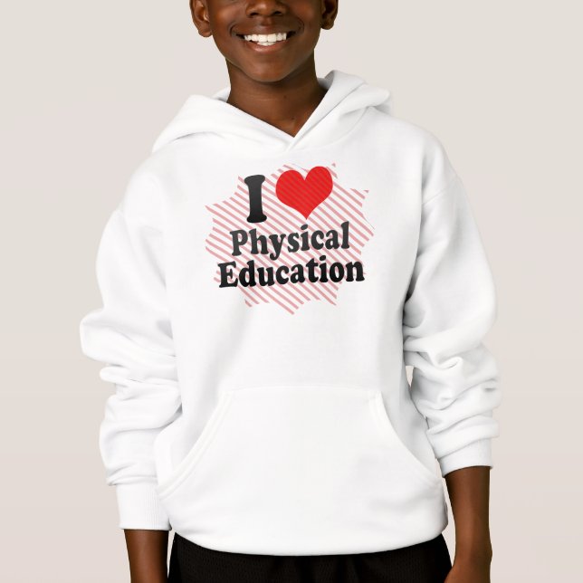 T-shirts Eu amo a educação física (Frente)
