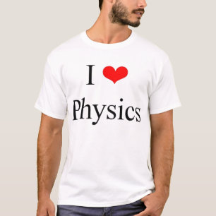 T-shirts Eu amo a física