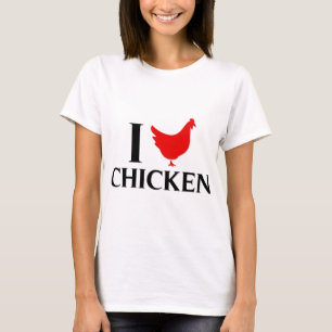 T-shirts Eu amo a galinha