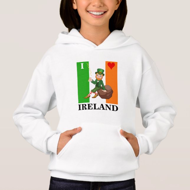 T-shirts Eu amo a Irlanda (Frente)