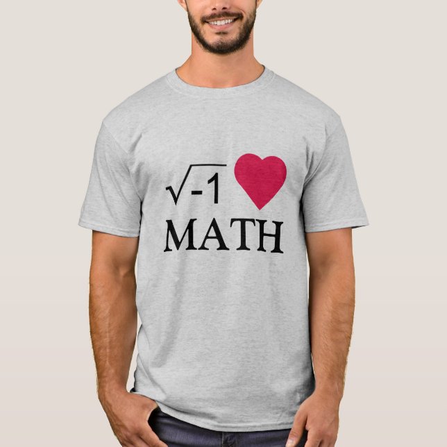 T-shirts eu amo a matemática (Frente)