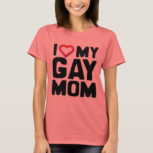 T-SHIRTS EU AMO A MINHA MÃE GAY - (Frente)