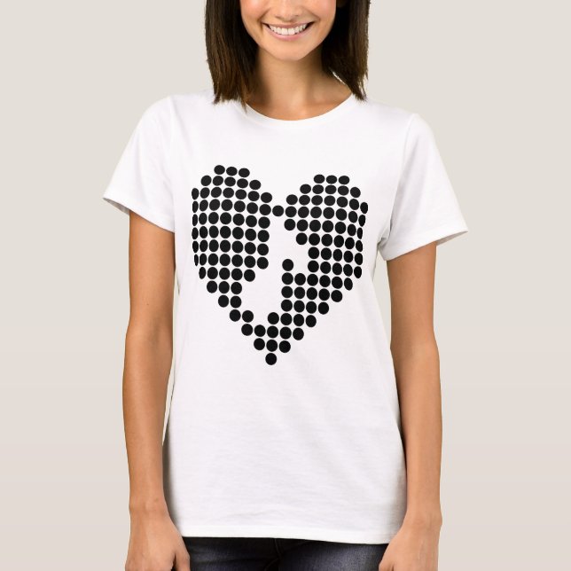 T-shirts Eu amo a música (Frente)