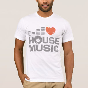 T-shirts Eu amo a música da casa