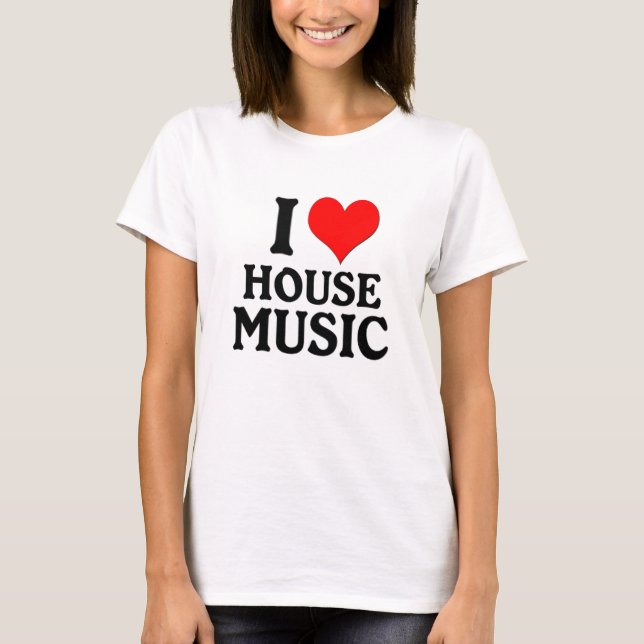 T-SHIRTS EU AMO A MÚSICA DA CASA (Frente)