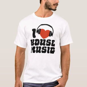 T-shirts Eu amo a música da casa