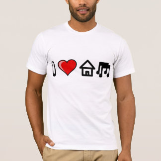 T-SHIRTS EU AMO A MÚSICA DA CASA