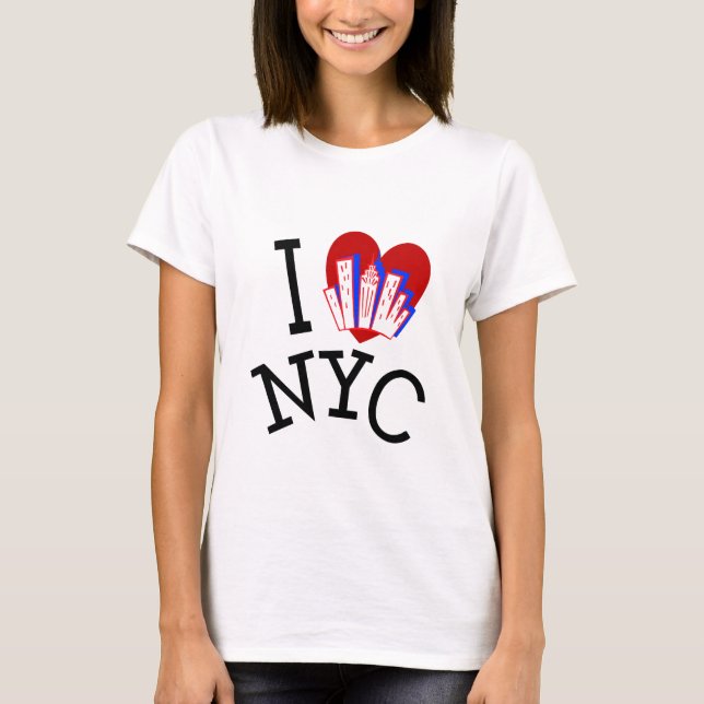 T-shirts Eu amo a Nova Iorque (Frente)