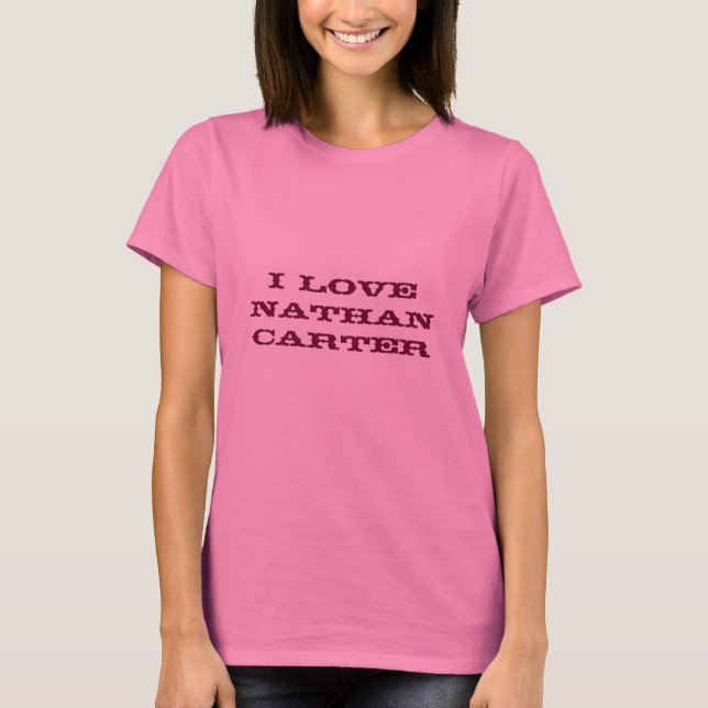 T-shirts eu amo a parte superior de Nathan Carter (Frente)