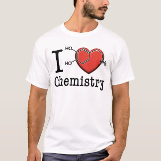 T-shirts Eu amo a química