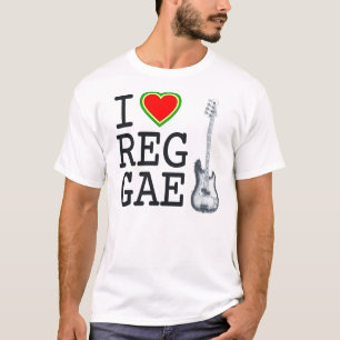 T-shirts Eu amo a reggae