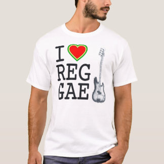 T-shirts Eu amo a reggae