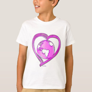 T-shirts EU AMO A TERRA (Rosa)