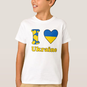 T-shirts Eu amo a Ucrânia