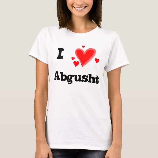 T-shirts Eu amo Abgusht Sopa Persa de Carne (Frente)