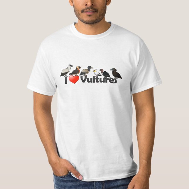 T-shirts Eu amo abutres (Eurasia) (Frente)