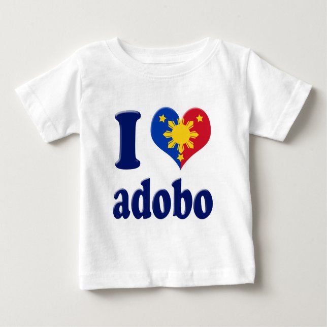 T-shirts Eu amo Adobong Pinoy (Frente)