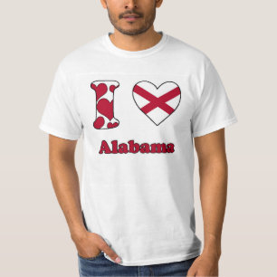 T-shirts Eu amo Alabama