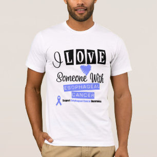 T-shirts Eu amo alguém com cancer esofágico