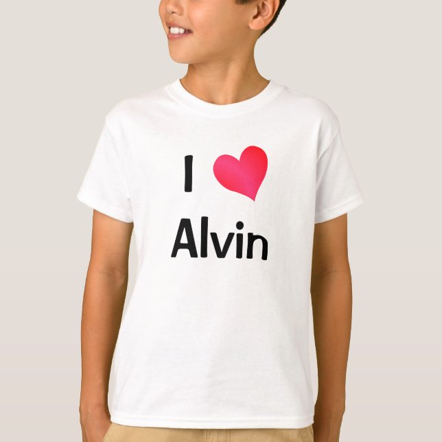 T-shirts Eu Amo Alvin (Frente)