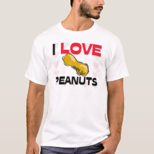T-shirts Eu amo amendoins