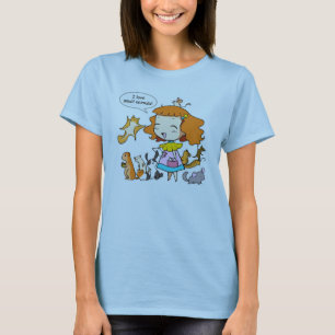T-shirts Eu amo animais pequenos