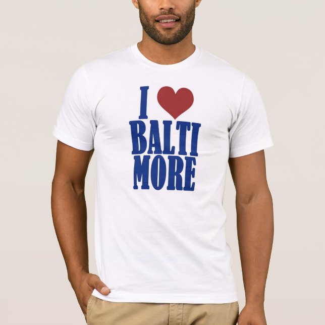 T-shirts Eu amo Baltimore (Frente)
