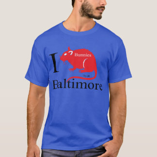 T-shirts Eu amo Baltimore, coelhos