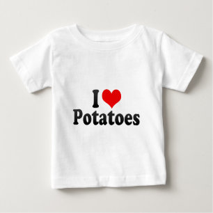 T-shirts Eu amo batatas