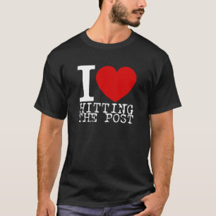 T-shirts Eu amo bater o cargo (branco)