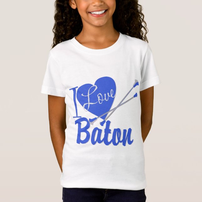 T-shirts Eu Amo Baton (Frente)
