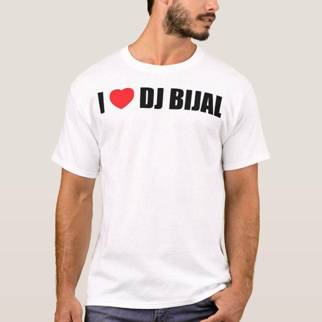 T-shirts Eu amo Bijal (Frente)
