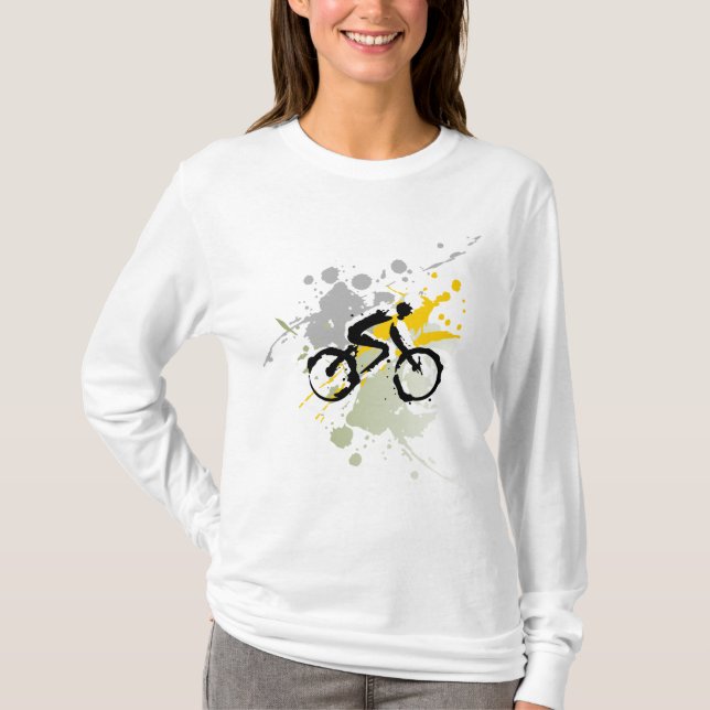 T-shirts Eu amo Biking (Frente)