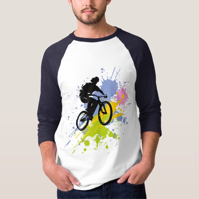 T-shirts Eu amo Biking (Frente)