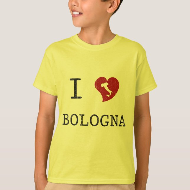 T-shirts Eu Amo Bolonha (Frente)