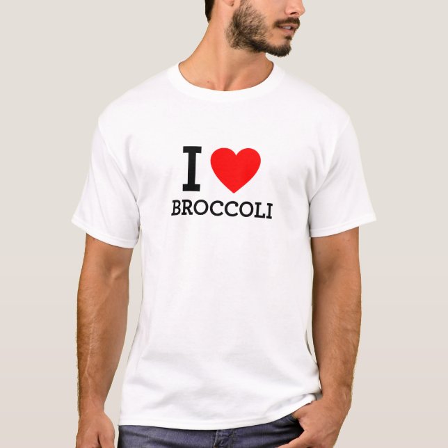 T-shirts Eu Amo Broccoli (Frente)