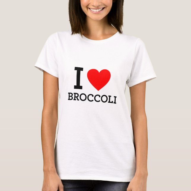 T-shirts Eu Amo Broccoli (Frente)