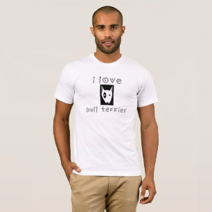 T-shirts eu amo bull terrier